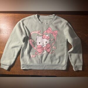 Hello Kitty Pink Bow Sweat Shirt~Girls Size Small